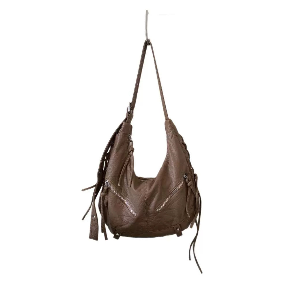 Sac à bandoulière de grande capacité à la mode rétro-style