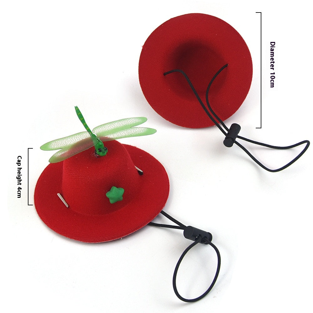Chapeau pour animaux de compagnie réglable de mode créative