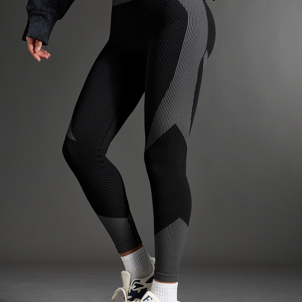 Yoga coupe-à-taille Amazon Tk Fitness Leggings Hydratant-Wicking Sportswear Femmes Polyester