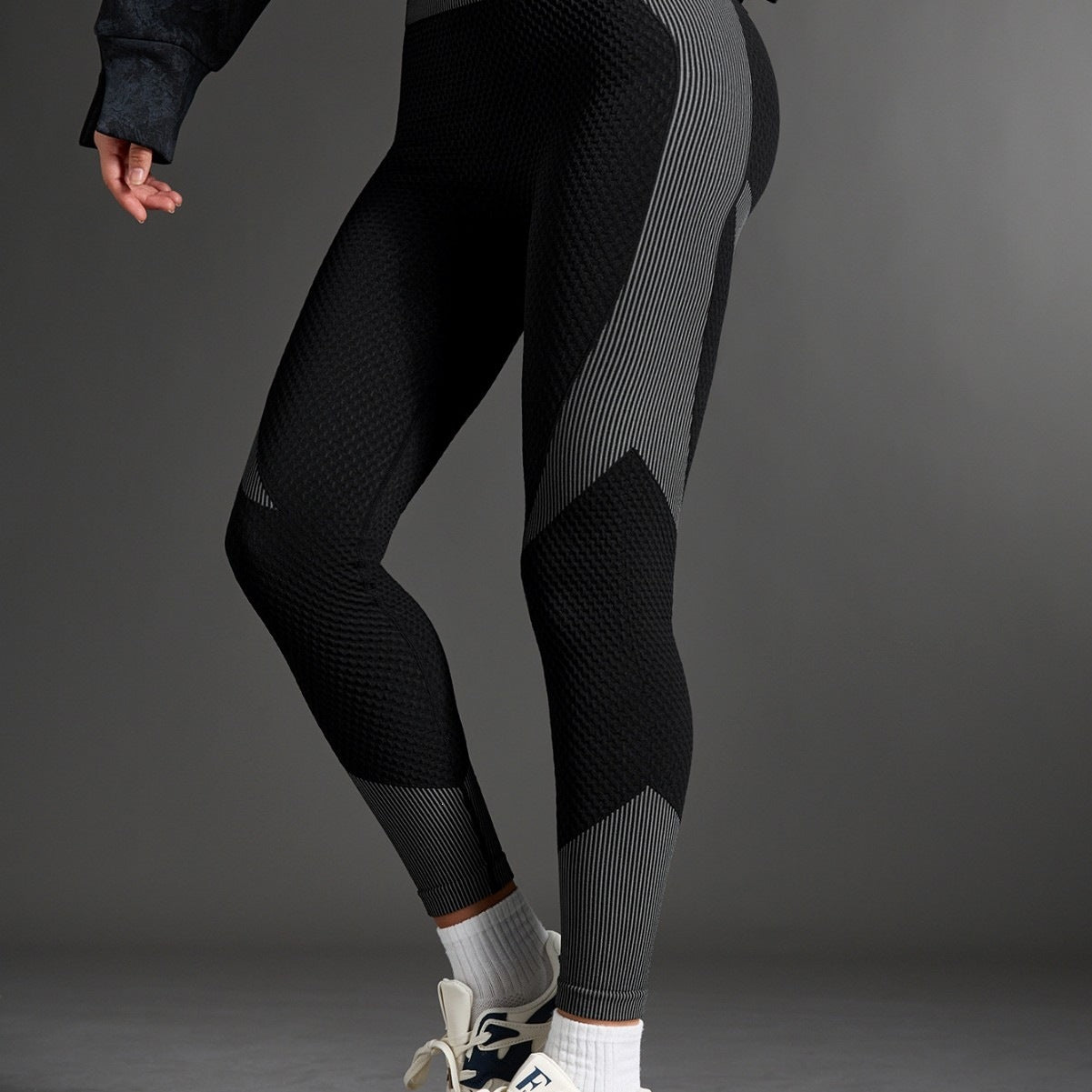 Yoga coupe-à-taille Amazon Tk Fitness Leggings Hydratant-Wicking Sportswear Femmes Polyester