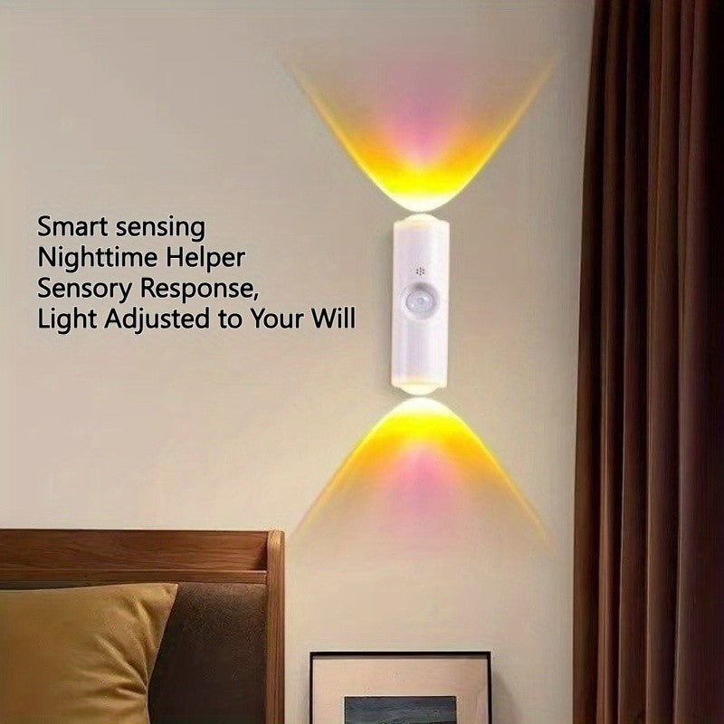 Magnétique RGB LED Night Light Smart Motion Capteur USB Lampe Ambient rechargeable