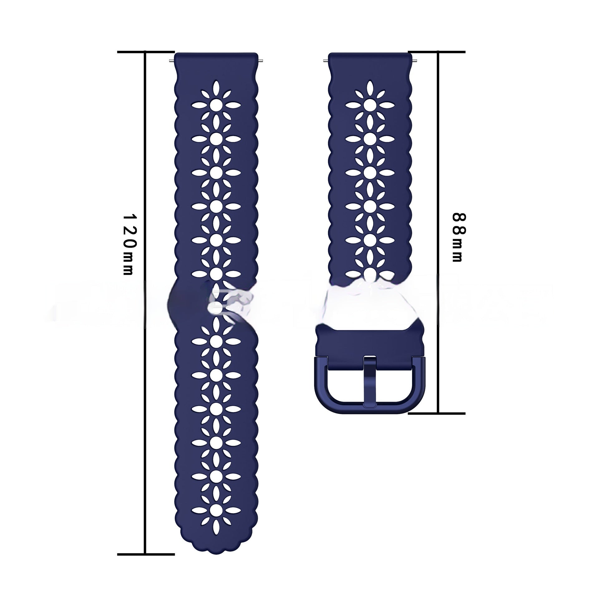 Bracelet d'horloge en silicone pour Plum Blossom