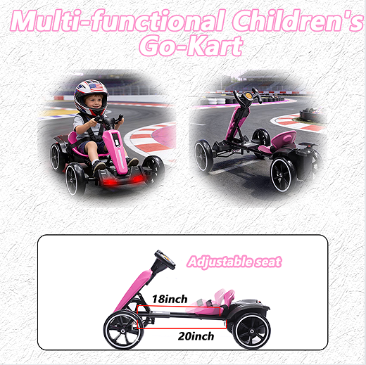 12V Pédale électrique pour enfants Go Kart