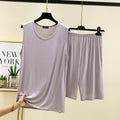 Plus Size Sleeveless Top and Shorts