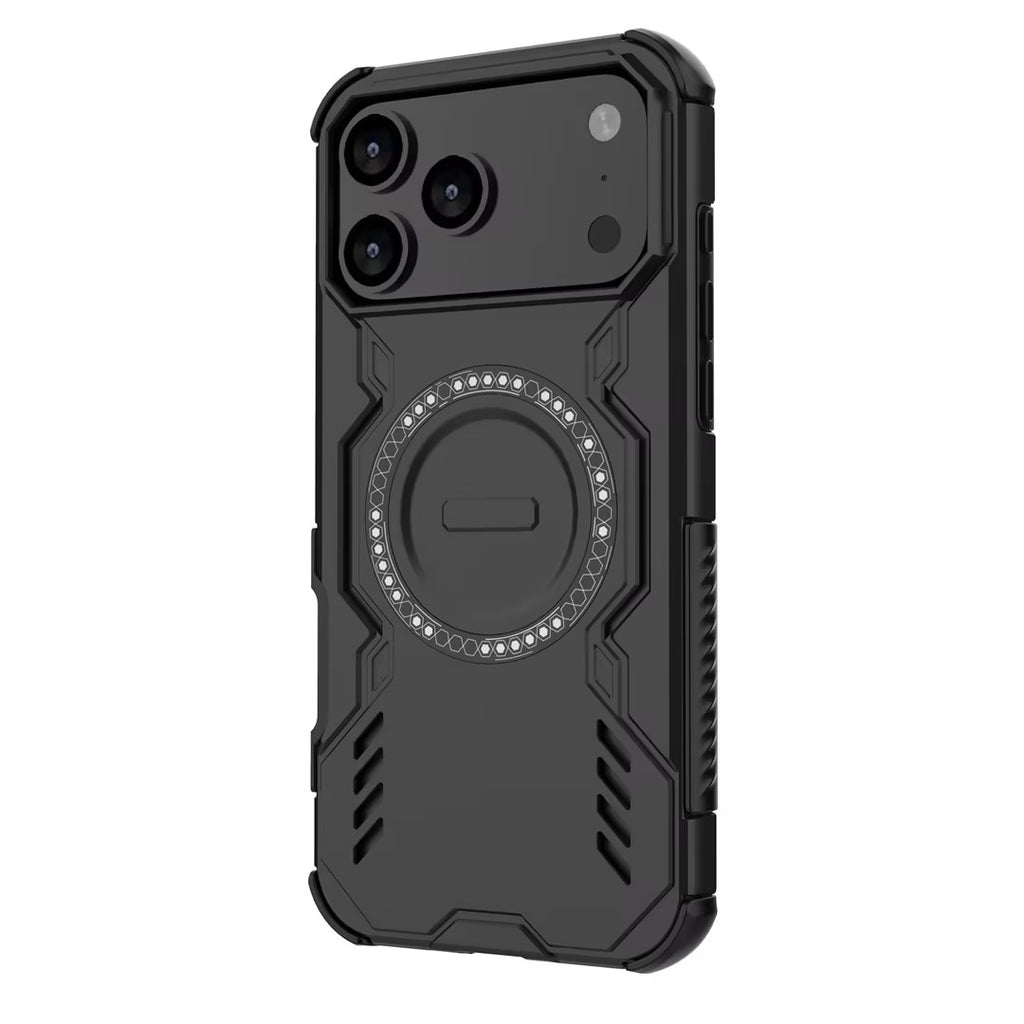 Pour je téléphone 17 Pro housse de téléphone Shockproof Kickstand robuste magnétique