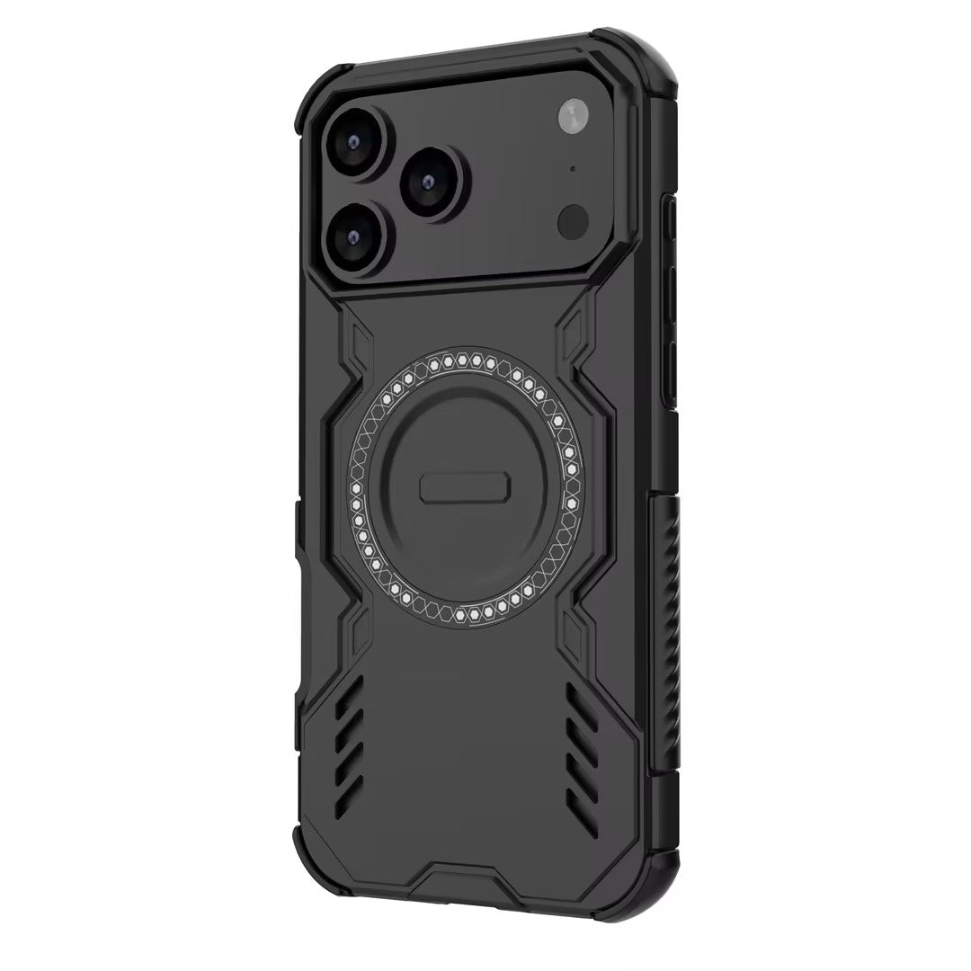 Pour je téléphone 17 Pro housse de téléphone Shockproof Kickstand robuste magnétique