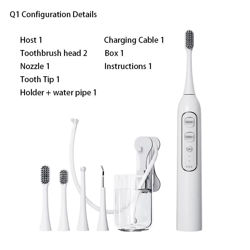Q1 Multi-fonction Smart 3-en-1 brosse à dents électrique