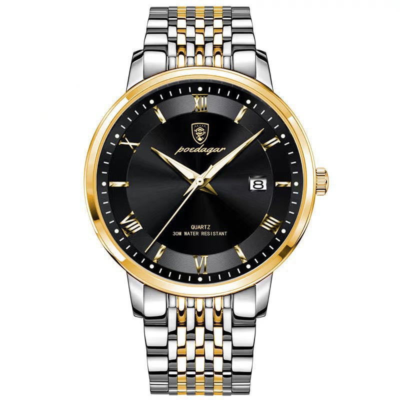 Montres Homme Imperméable Calendrier lumineux Montres Quartz