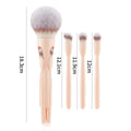 Brosse de maquillage magnétique 4-en-1 pour poudre molle et ombre à paupières