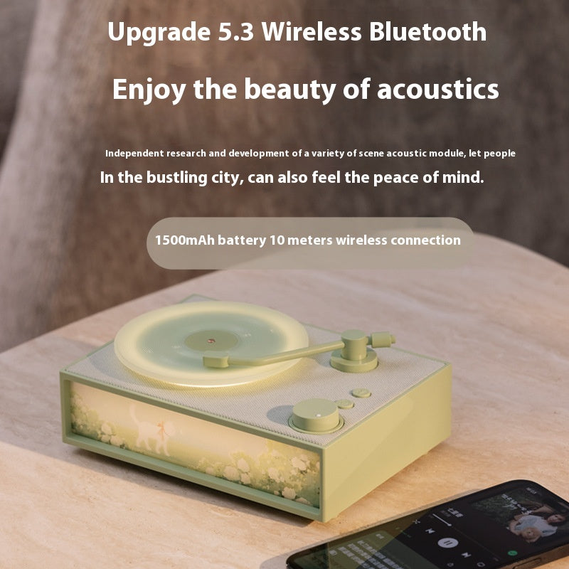 Parfum de bureau Haut-parleur Bluetooth vinyle