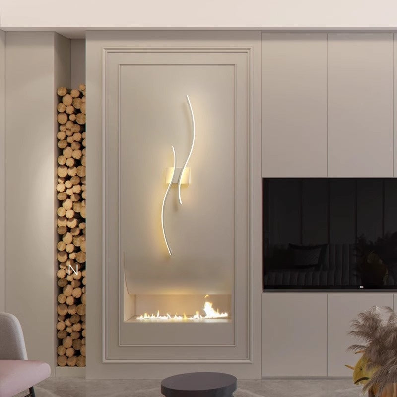Long Minimalist Wall Sconce Chambre ou Hallway