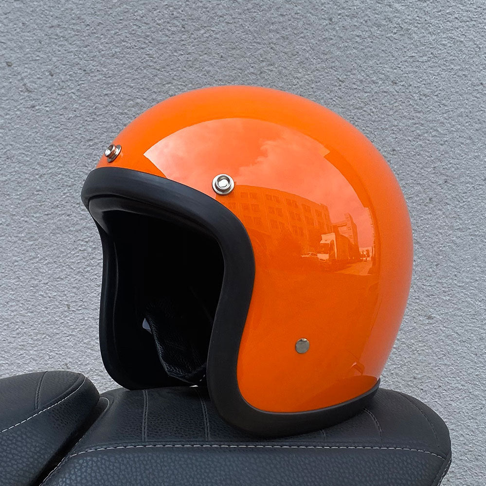 Casque Half Casque Retro Casque de moto FRP