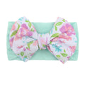 Bande de cheveux en nylon Bow Baby Cute Soft Bow Bandeau imprimé Baby Headcarf