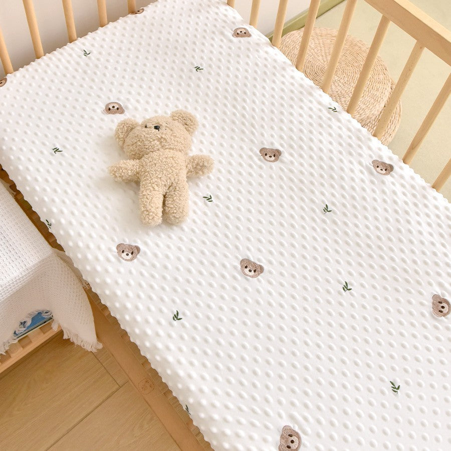 Feuille de dessin animé brodée pour bébé