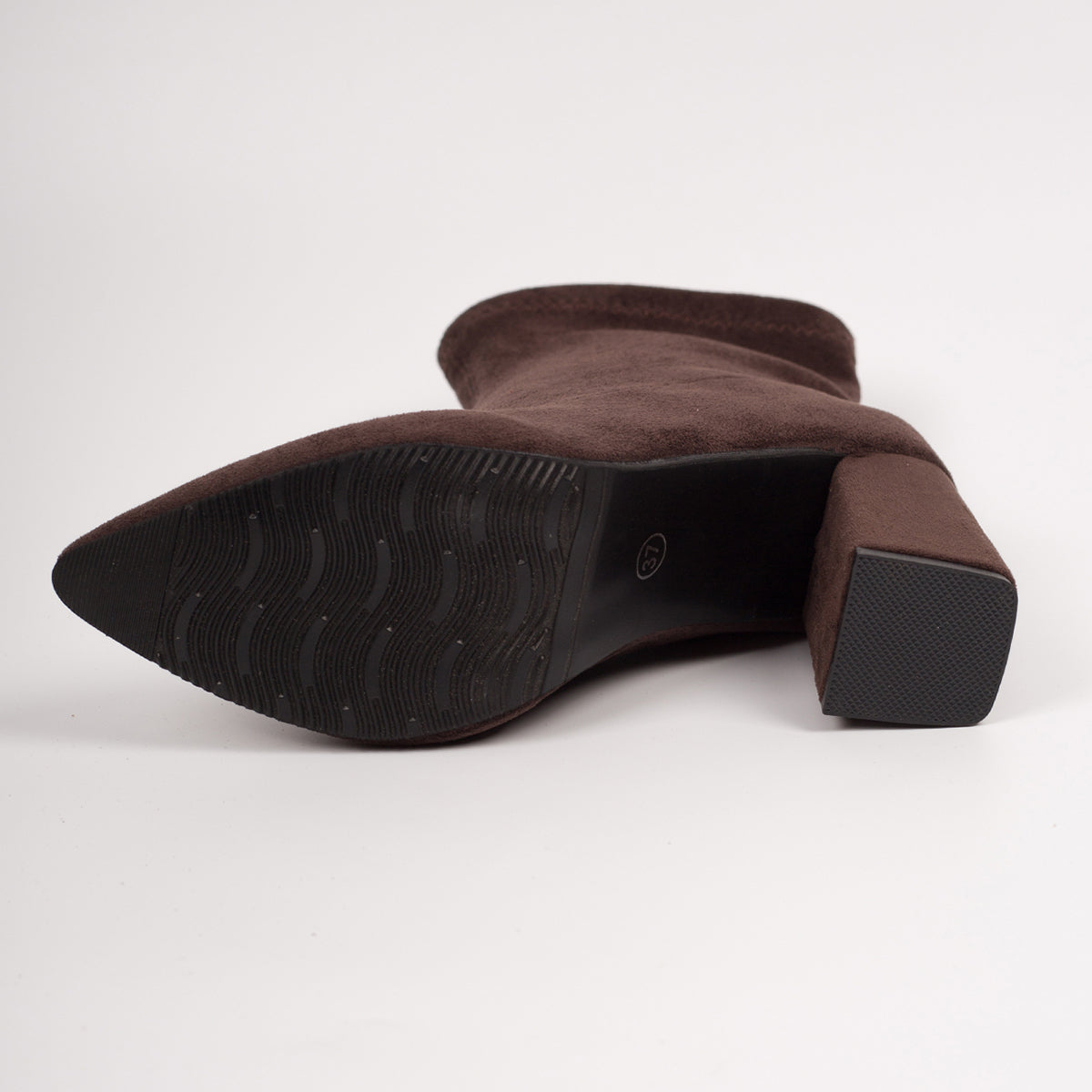 Anglais Vintage Élégant Block Talon Slip Sur Bottes Ankle Femmes Automne Hiver Arrivée Élastique