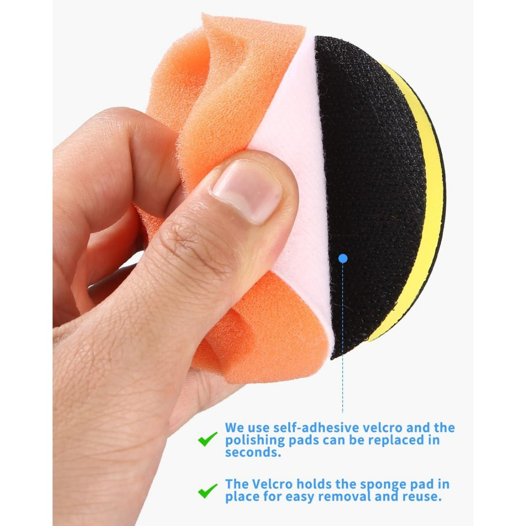 Sponge and Wool Pad Polishing Kit for Cars