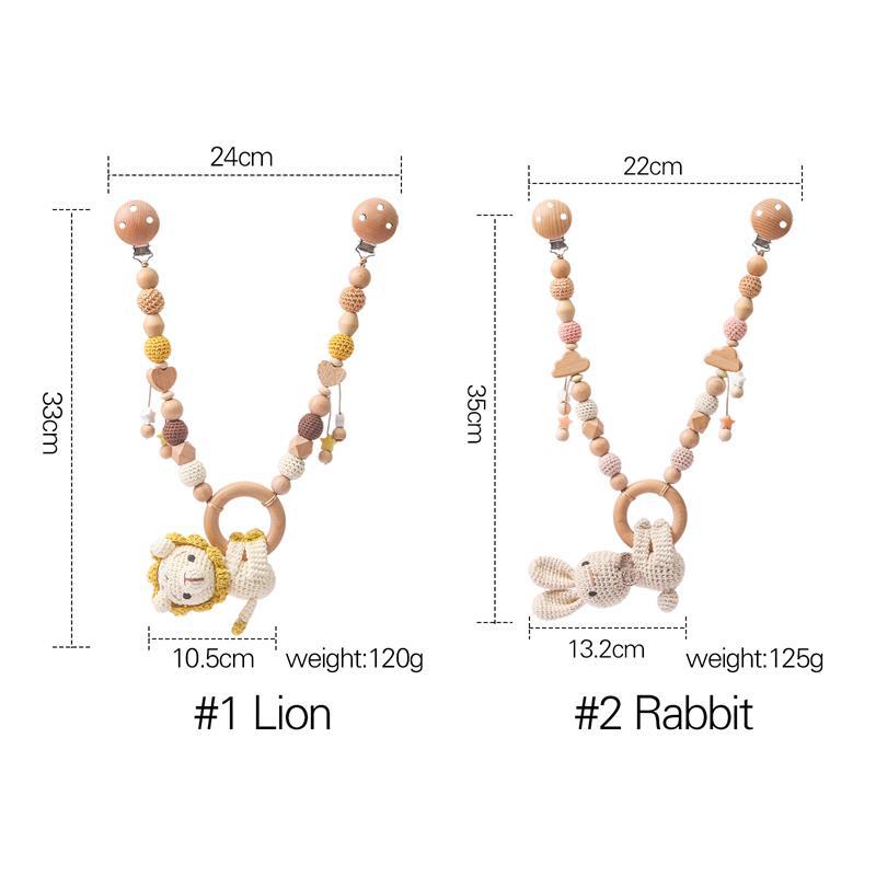 Baby Crib suspension Bunny Music Car Poupée Pendentif Jouet Nibbling