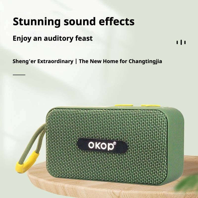 KP-568 Mini haut-parleur Bluetooth carré sans fil portable avec poignée Ca