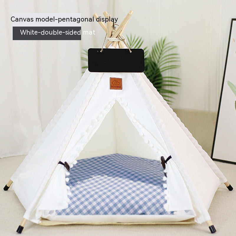 Maison de chat de tente de chat amovible et lavable Kennel Cat Villa semi-fermée Insulation Cat Ne