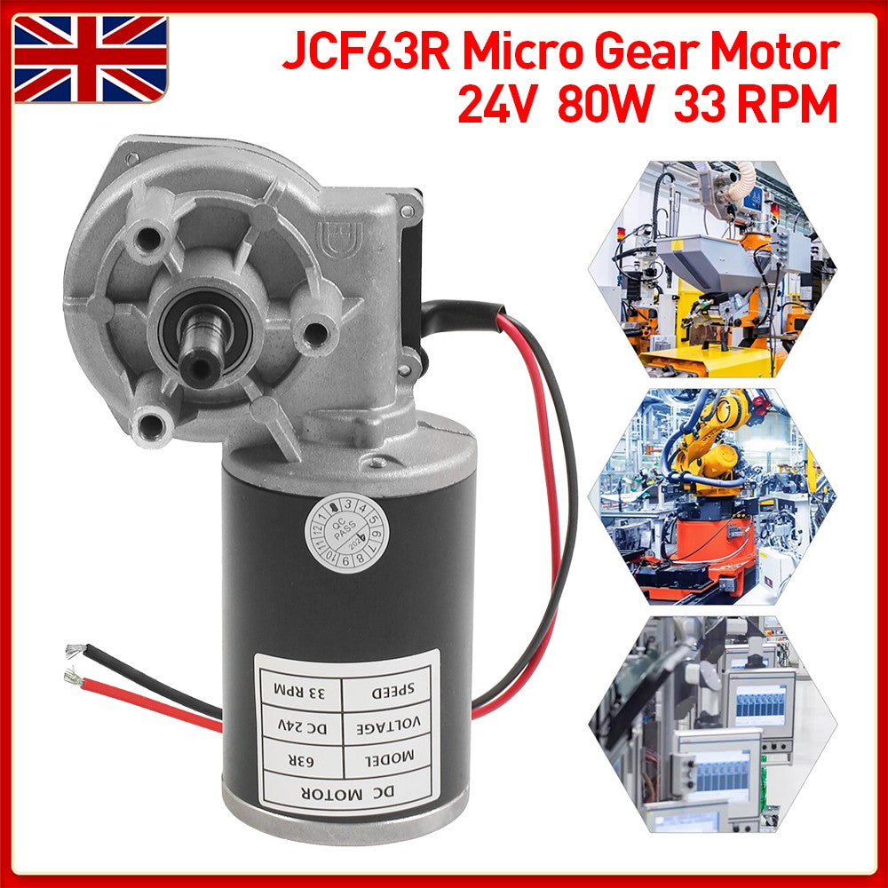 24V DC Adaptateur de vitesse du moteur électrique de vitesse Adaptateur réversible Boîte de vitesse moteur 30W