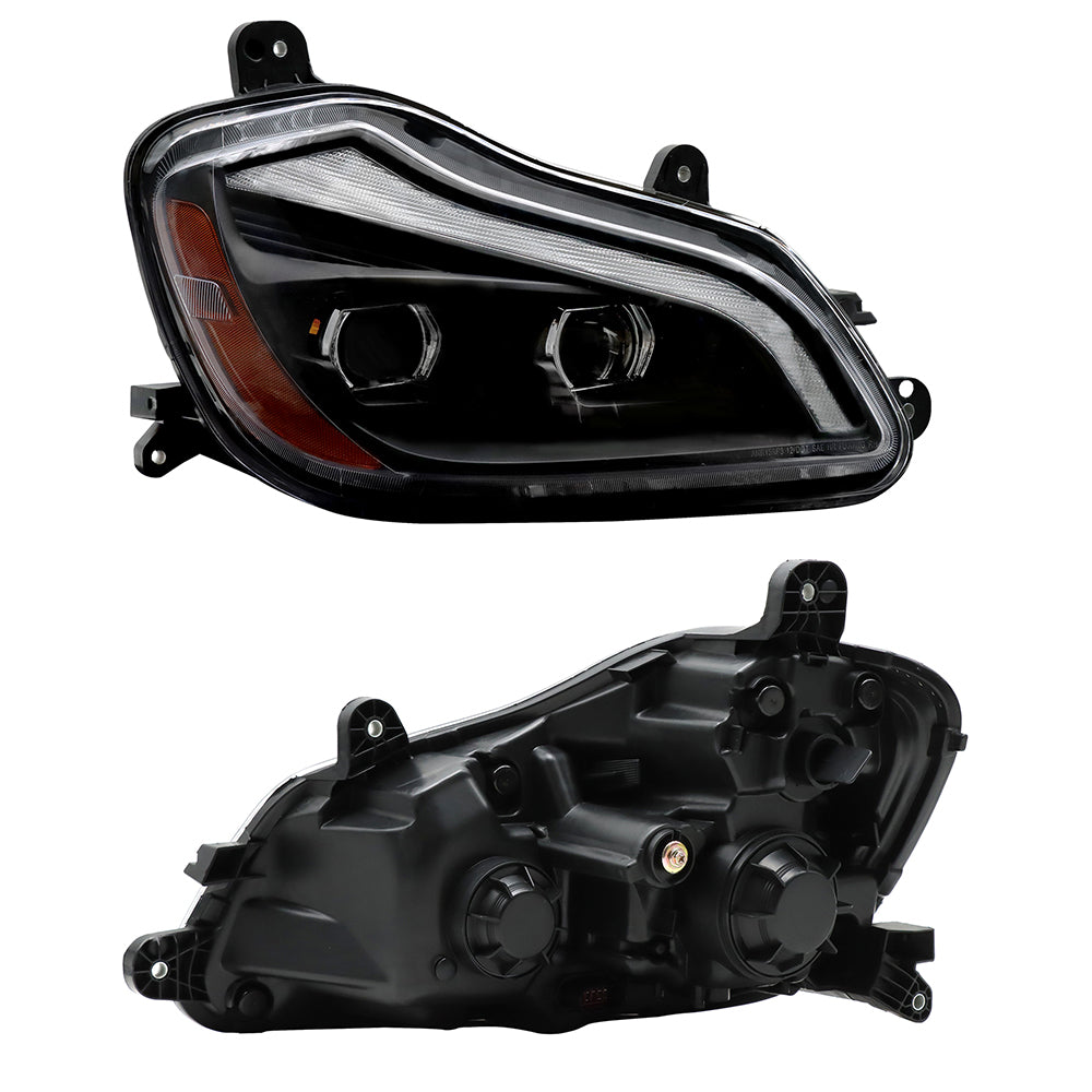 Phares LED compatibles avec Kenworth T680 2013-2021 Paire de bulbes inclus