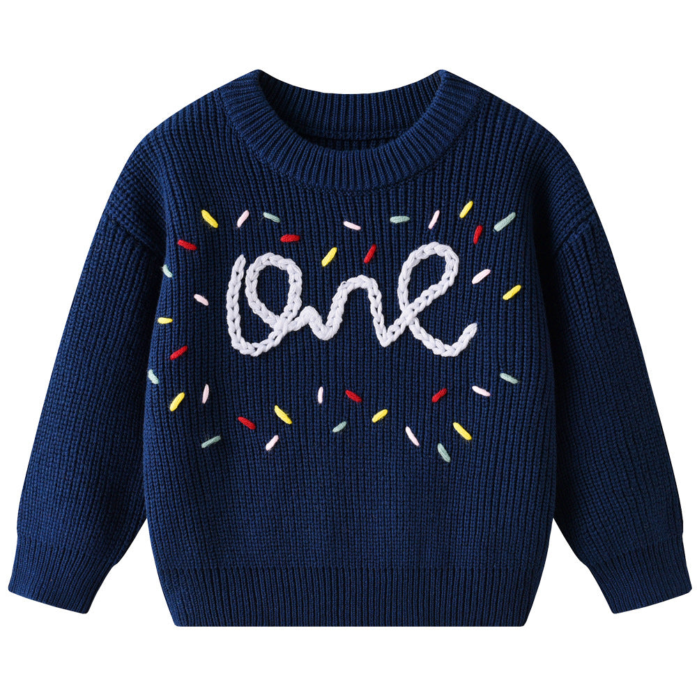 Filles Chandail Enfants Chandail avec broderie