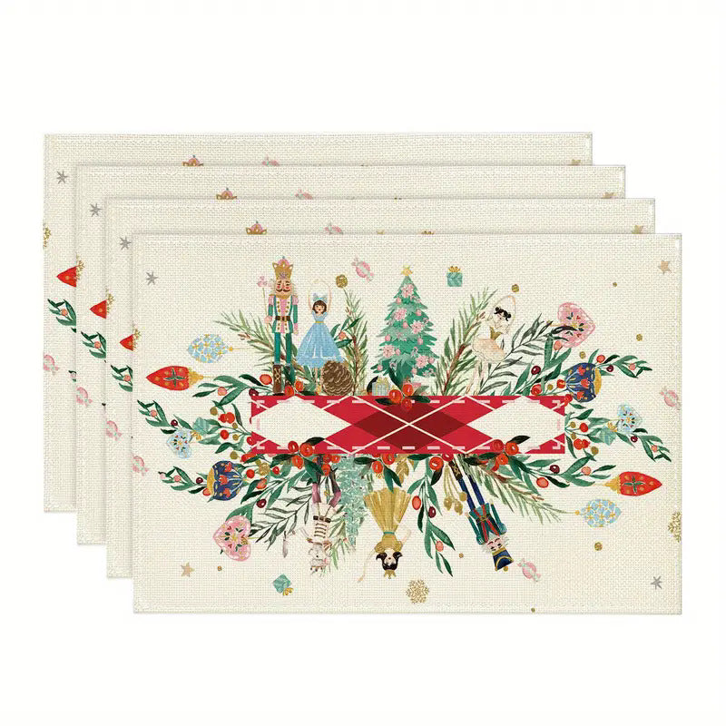 Fête de Noël Placemat Ustensiles de cuisine ménager