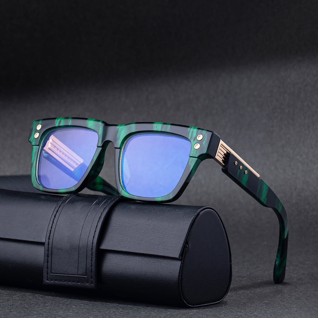 Lunettes de soleil de style européenne et américaine à changement de couleur