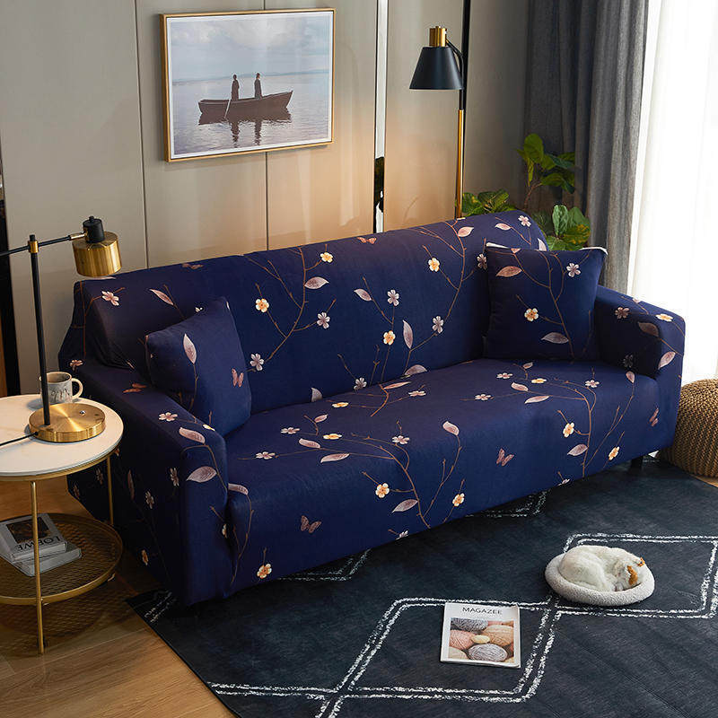 Couverture de canapé en cuir Tissu simple élastique