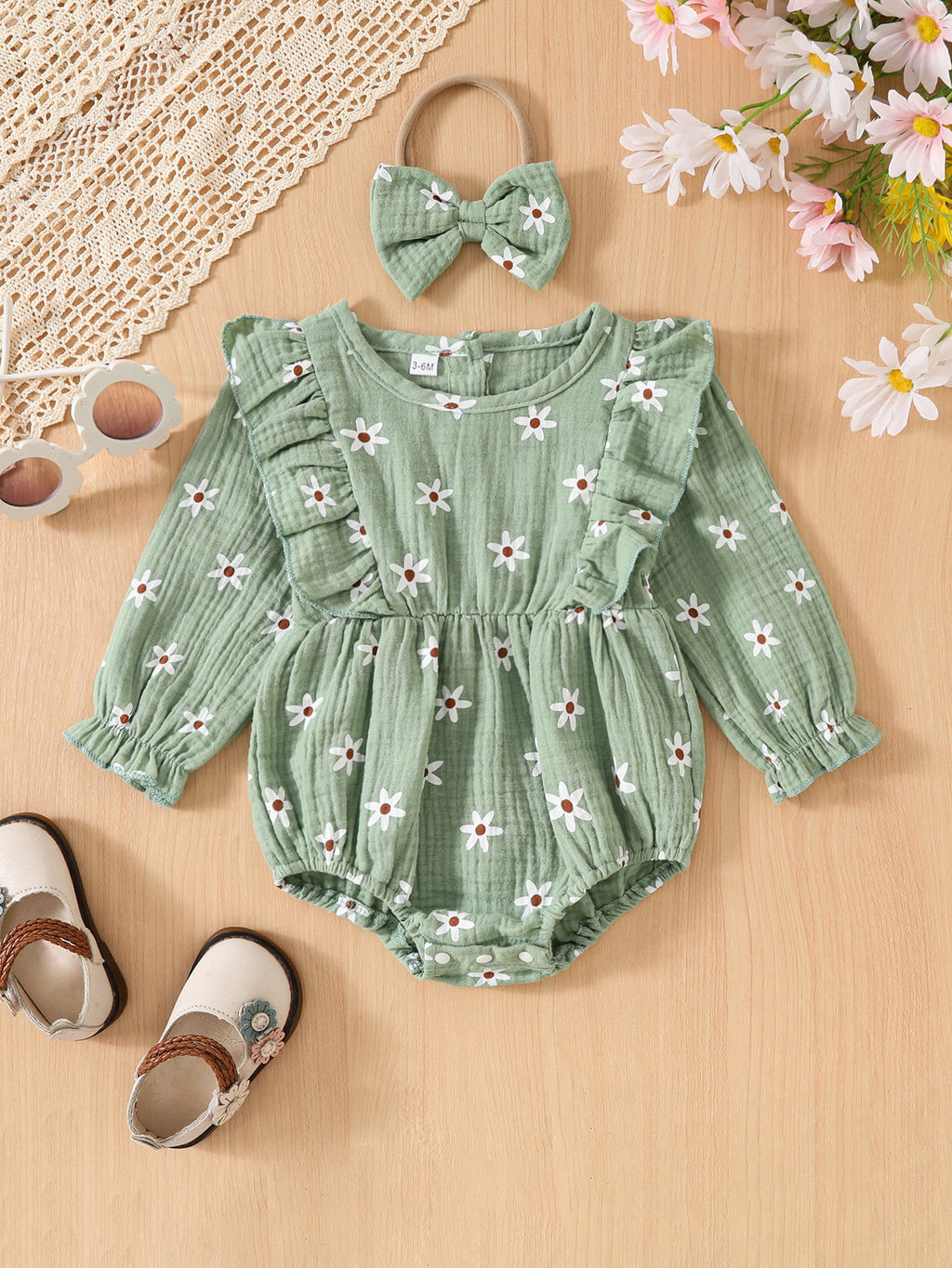Romper Floral d'automne pour les filles