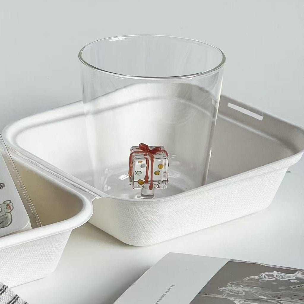 Coupe en verre à haute brosilicate avec poignée