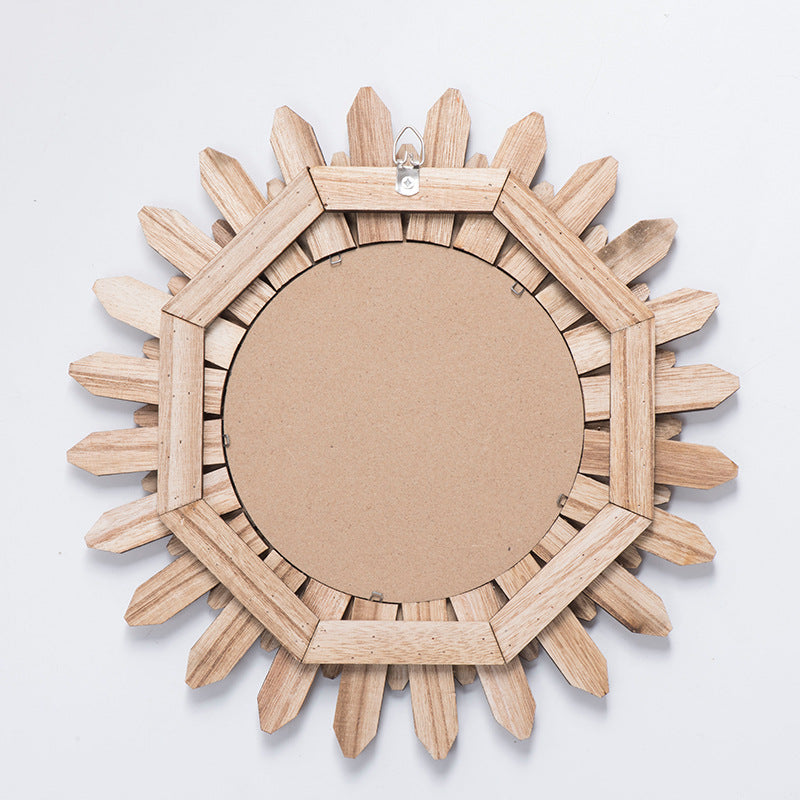 Style européen Solid Wood Finish Handmade Pending Mirror Homestay Hotel Entrée Decoratio