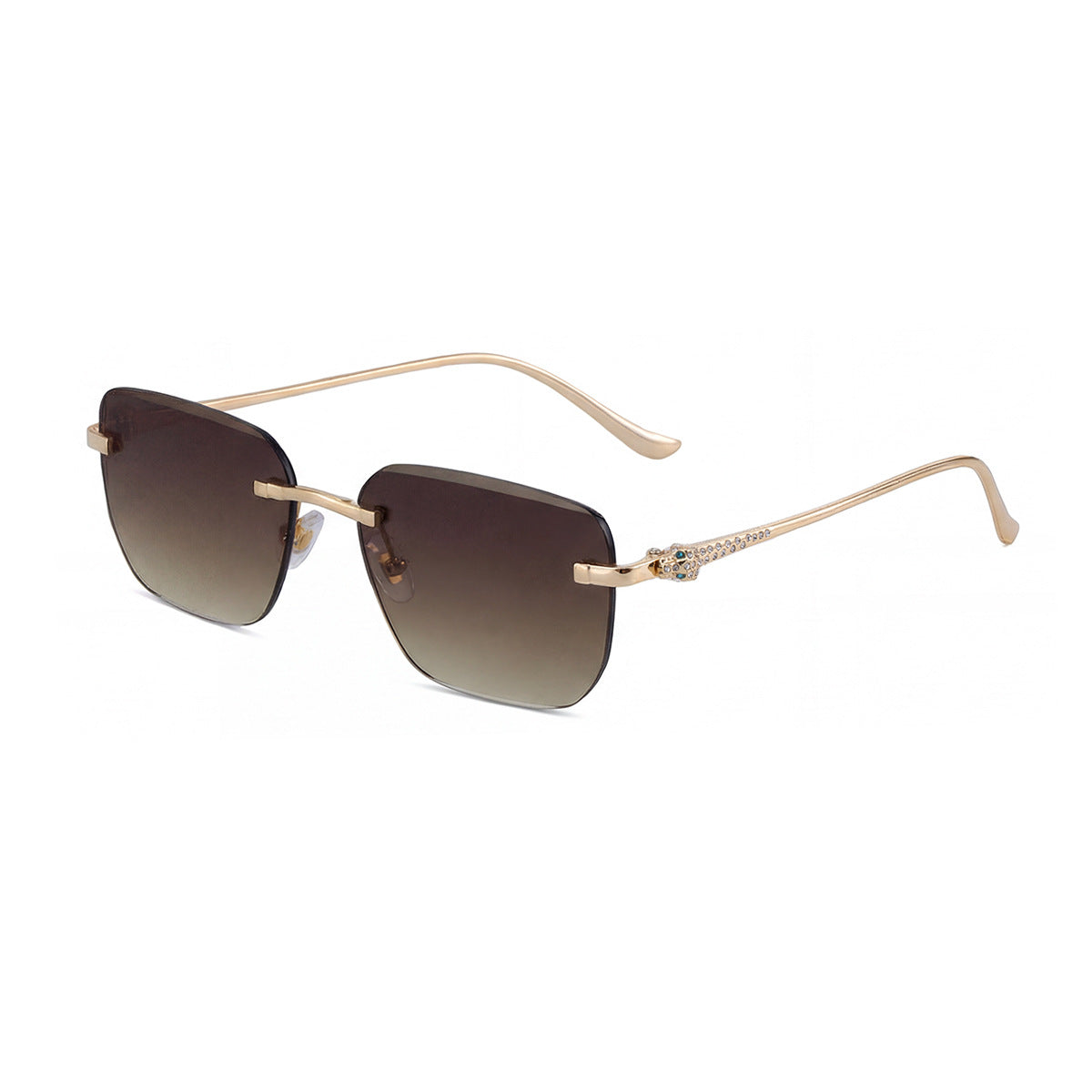Lunettes de soleil Fashionable Square Rimless pour hommes