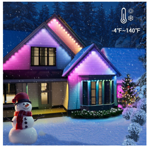 Intelligent LED Eaves Outdoor Waterproof RBG Colorful lumière décorative