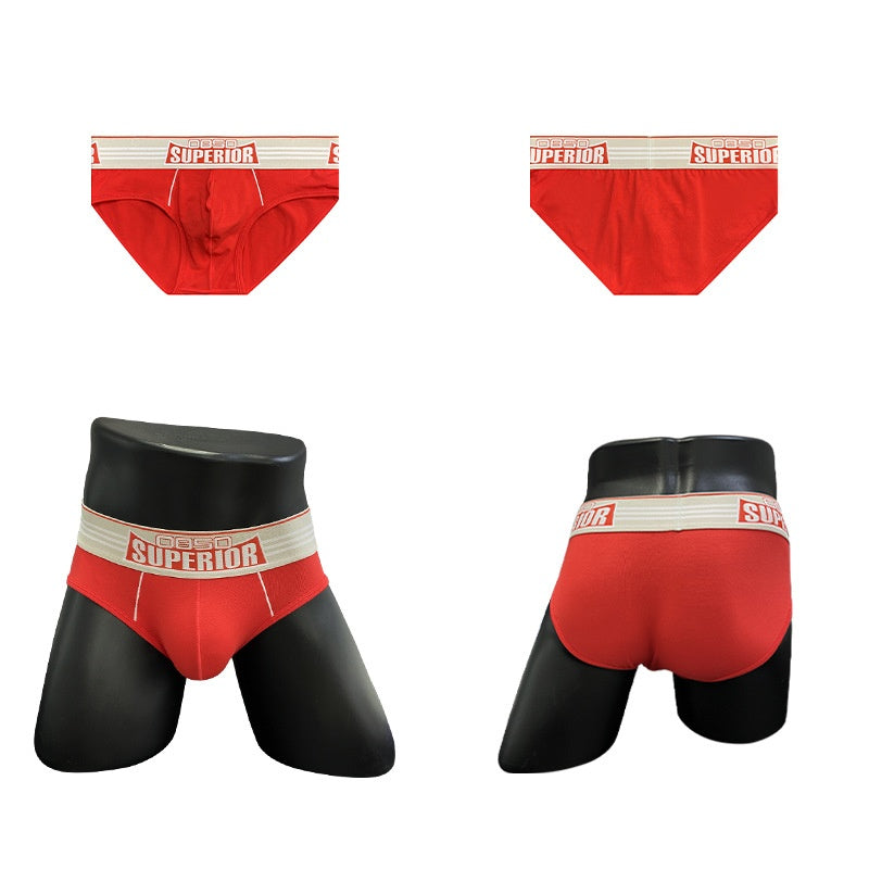 Sous-vêtements pour hommes Sexy Low Waist Coton Sports Fitness Anti-wear Slips pour jambes