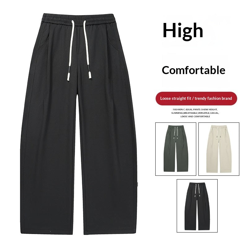 Pantalons décontractés à jambe droite pour hommes