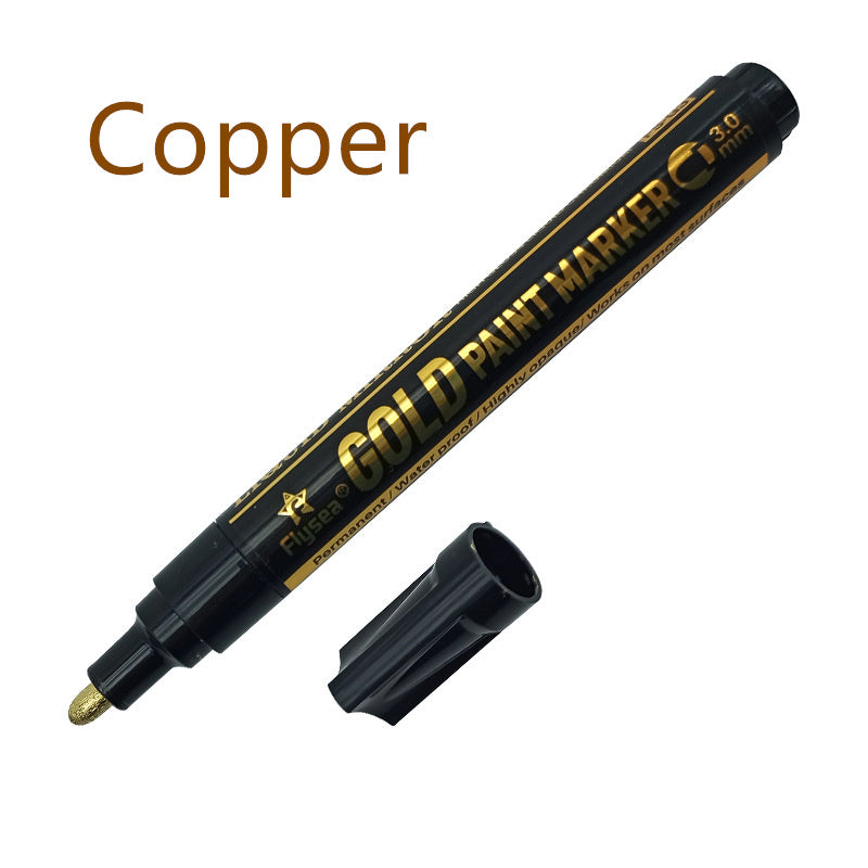 Pen miroir de peinture réfléchissant métal stylo chromé