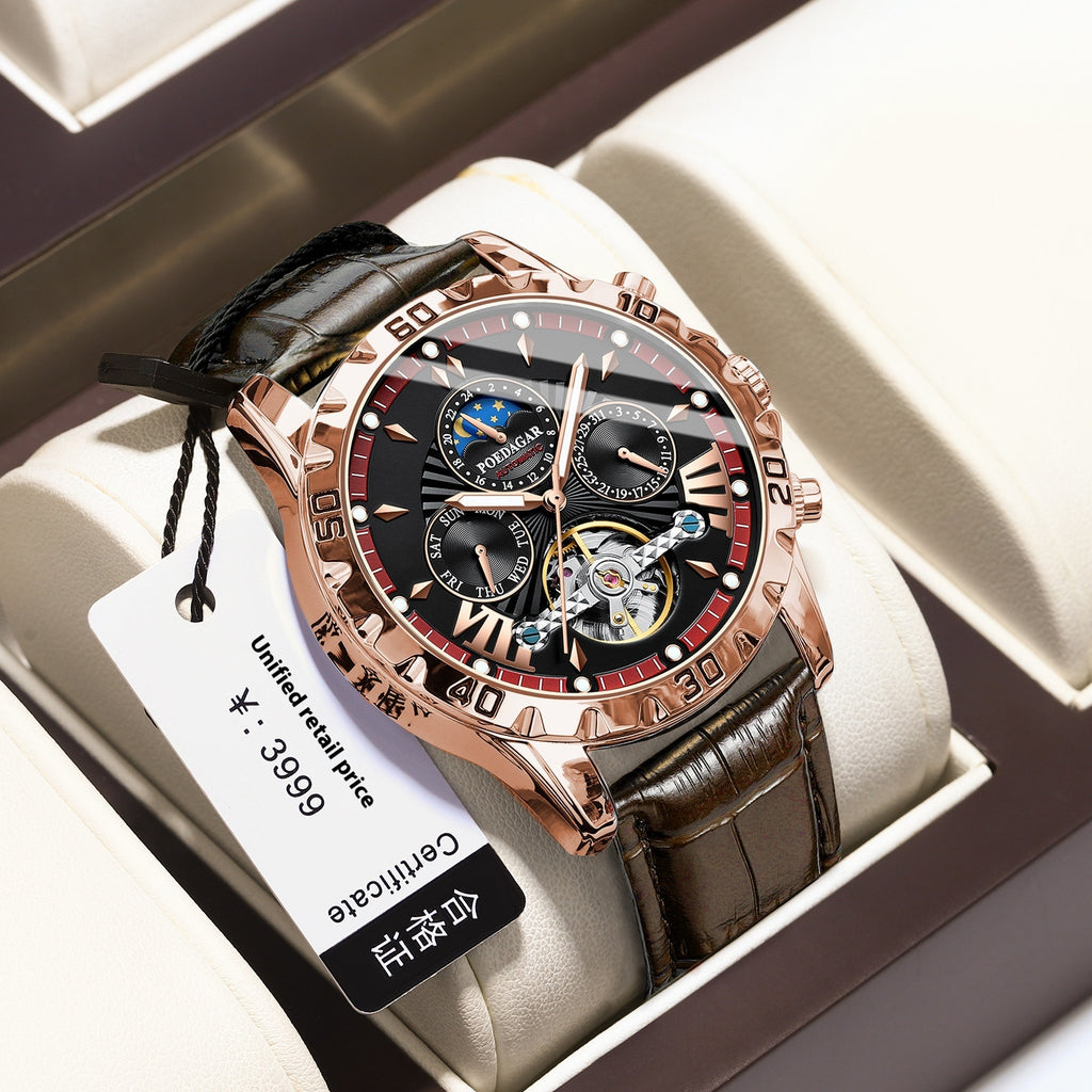 Machinerie automatique de luxe de montre pour hommes