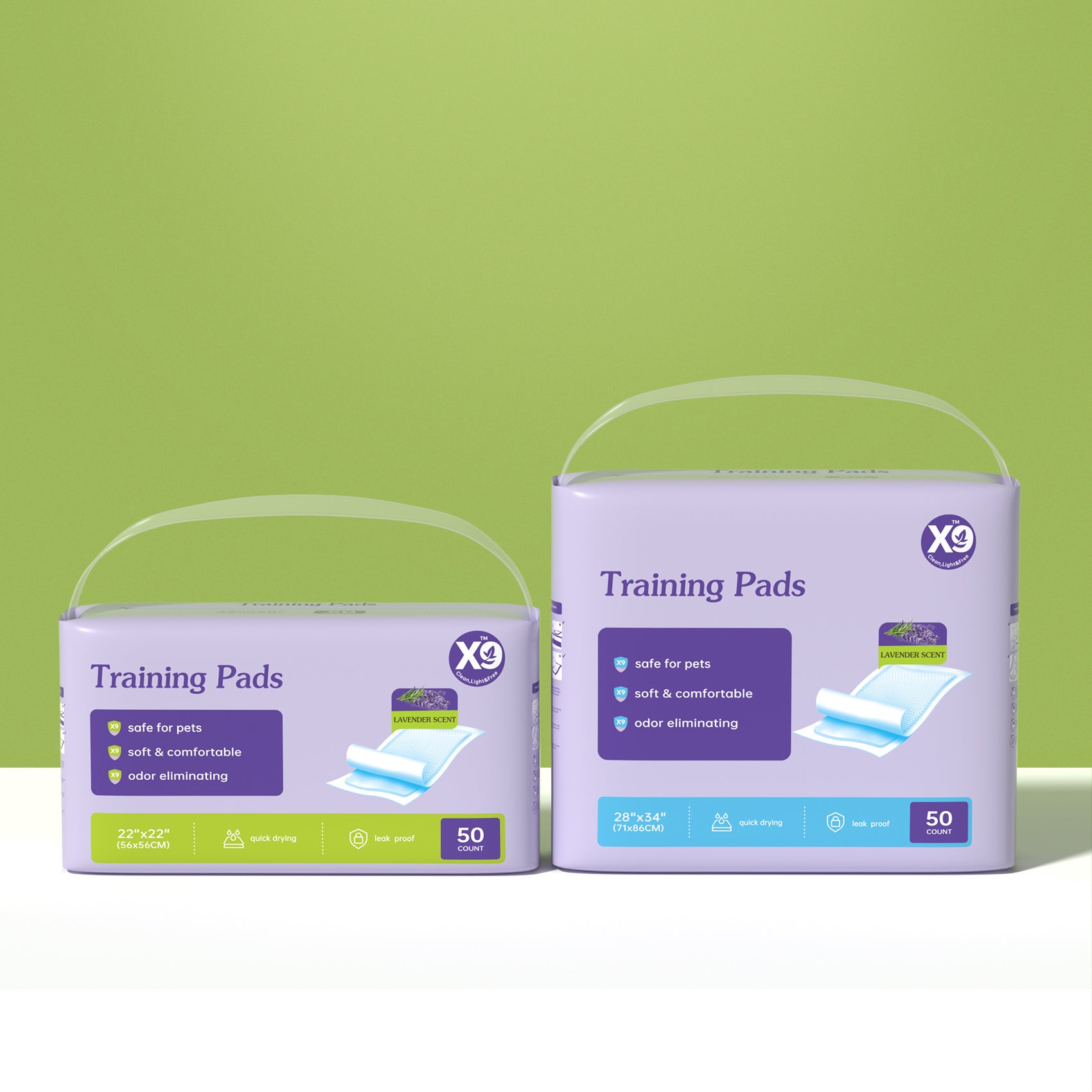 Pads de formation jetables de lavande
