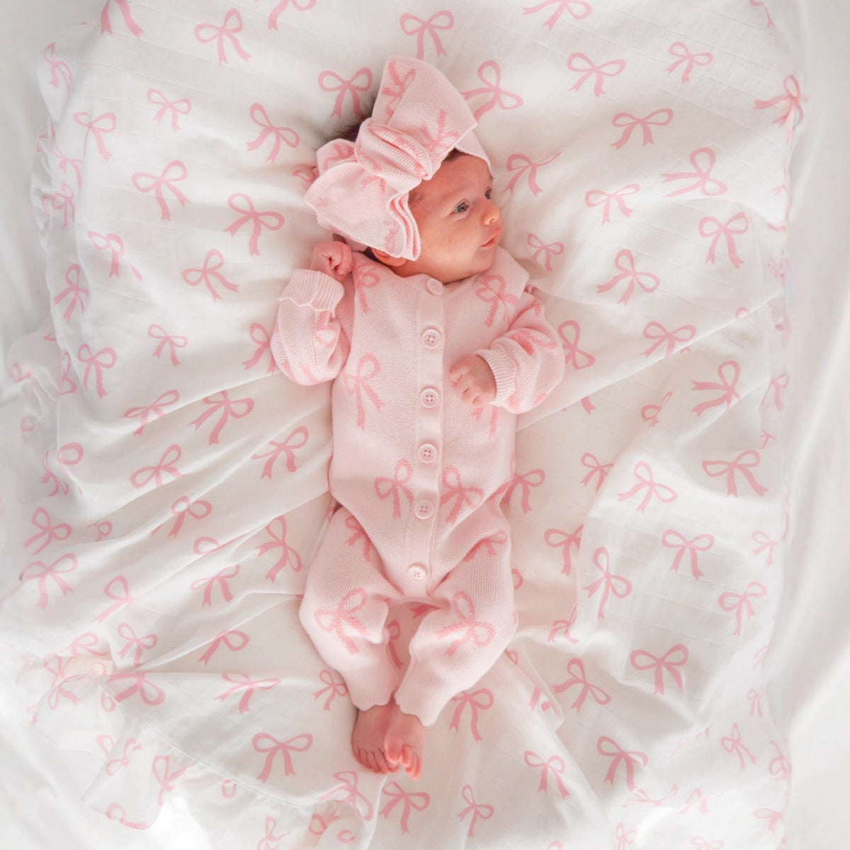 Rompeur de Chandail Bébé avec Haut en maille Bow