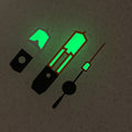 Orange Rouge Blanc Couleur Matching Pointer Vert Lumineux Accessoires de montre modifié