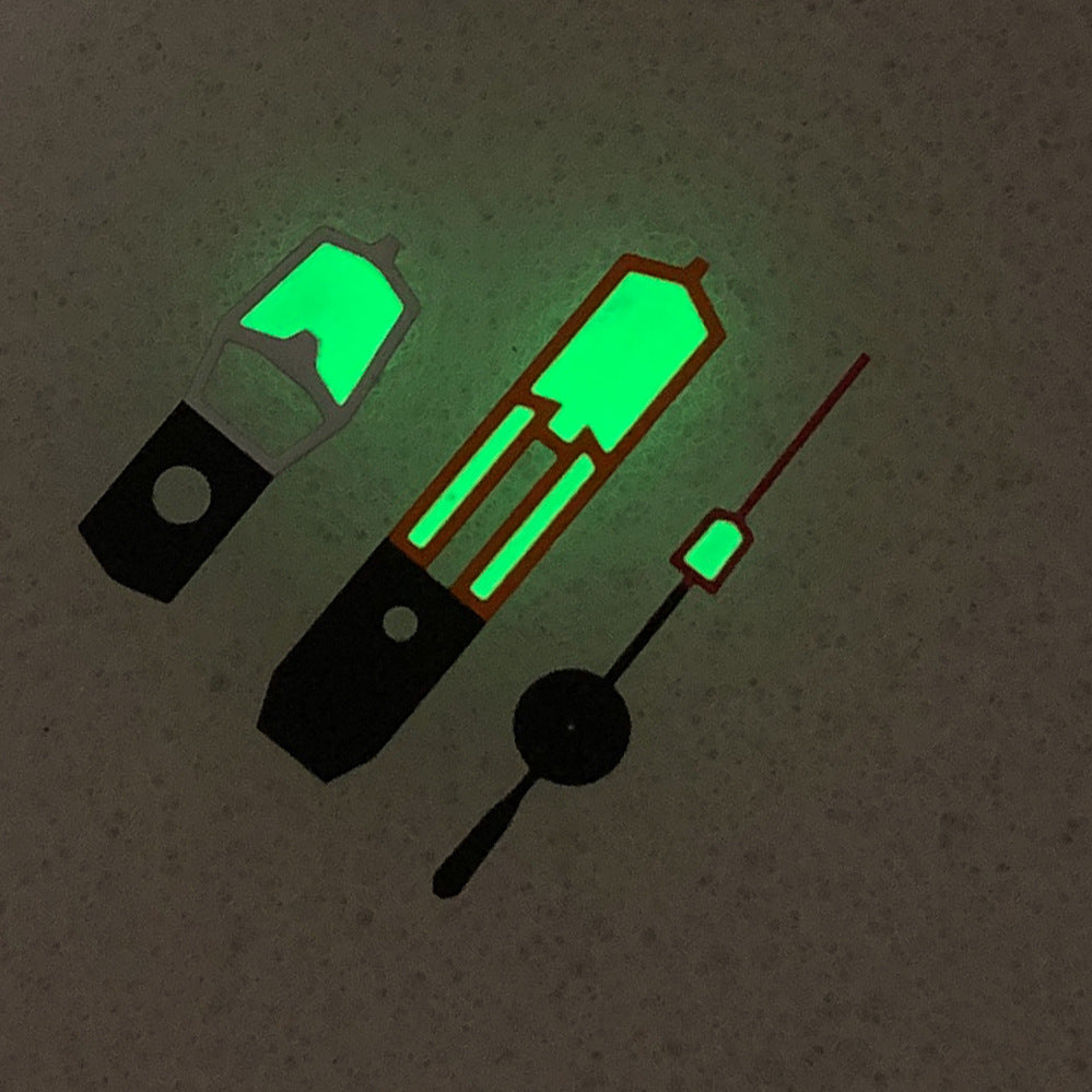 Orange Rouge Blanc Couleur Matching Pointer Vert Lumineux Accessoires de montre modifié