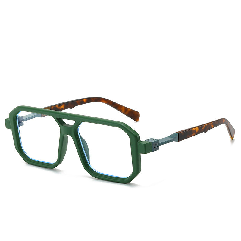 Retro Double Beam Pilot Catwalk Légères Lunettes de soleil de luxe Ins