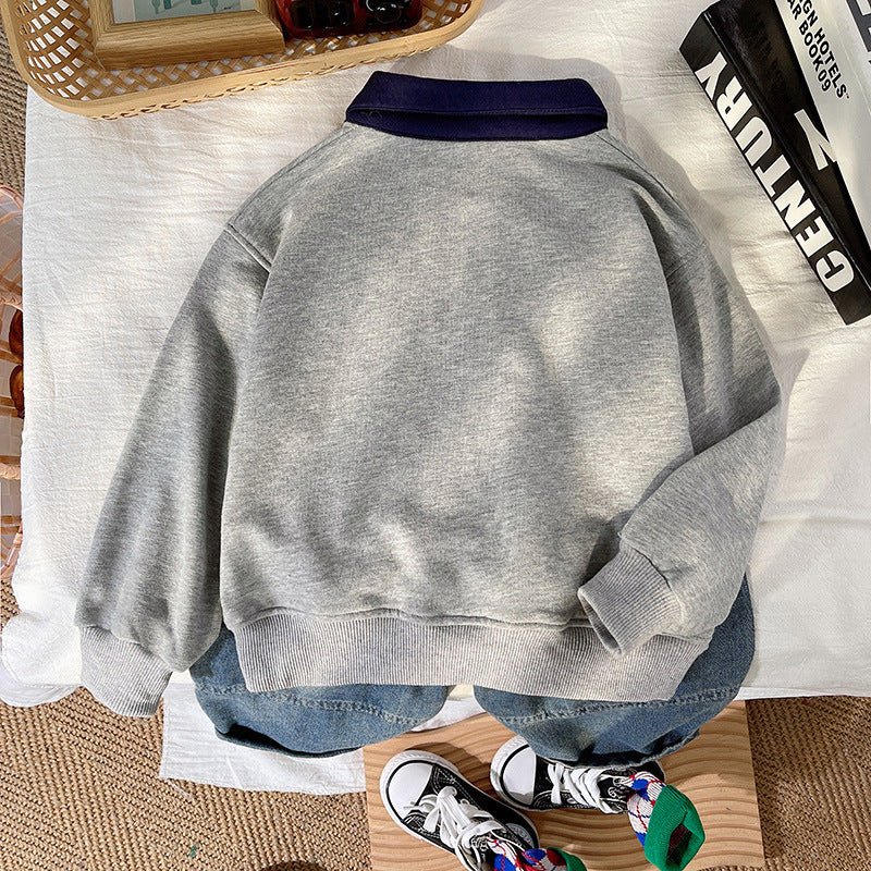 Letter-print pour enfants Top et Vintage Denim Jeans