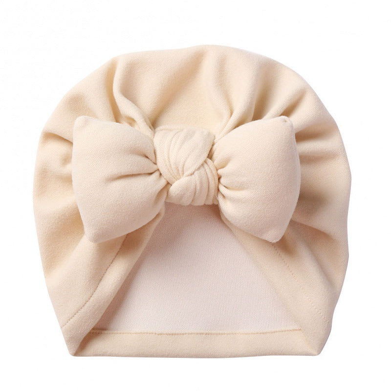 Style cachemire capuche bébé coton rempli Bow
