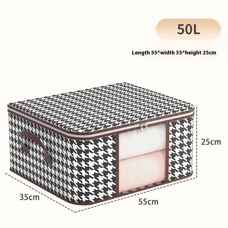 Houndstooth Visual Buggy Bag Vêtements Coffret de rangement