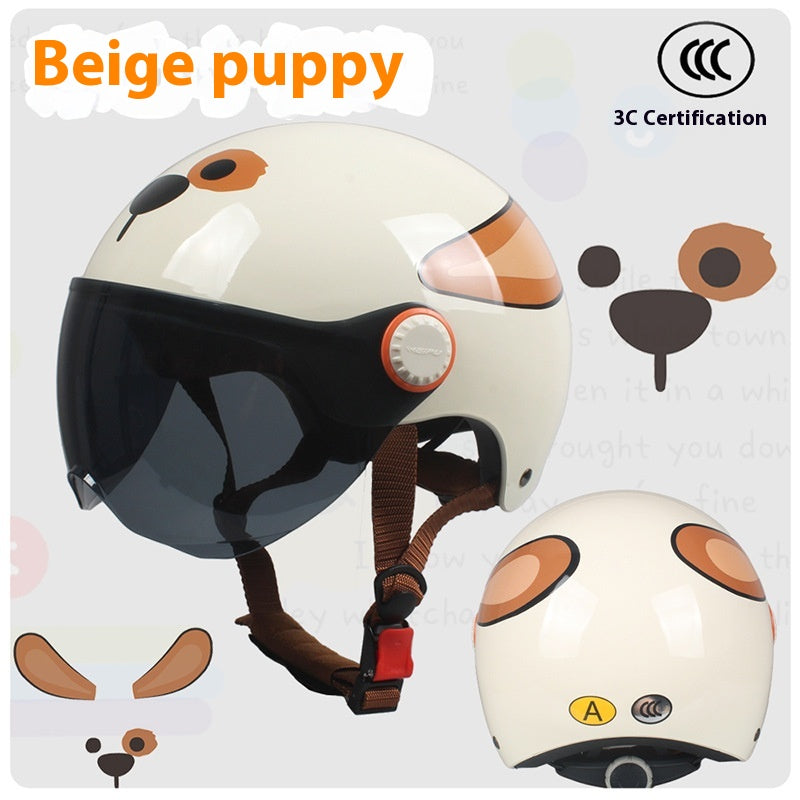 Cute Cartoon Windscreen Casque de voiture électrique