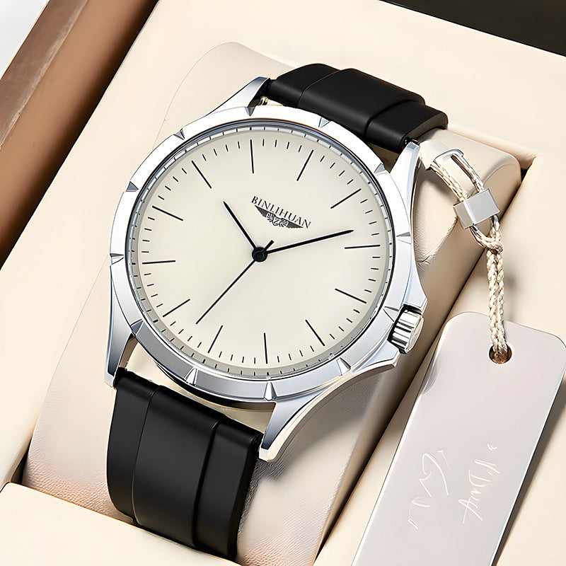 Bracelet en cuir imperméable Montres homme Quartz