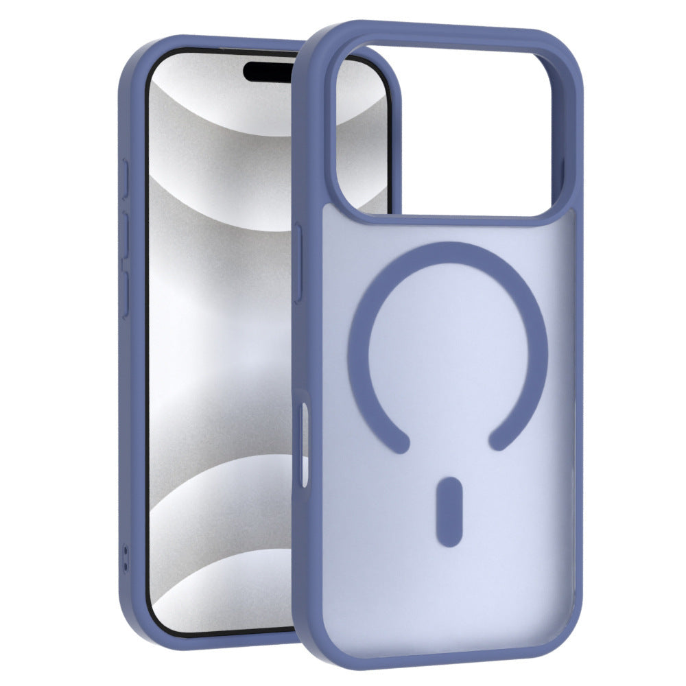 Boîtier de téléphone magnétique sensible à la peau Brossé Translucide Protection anti-goutte