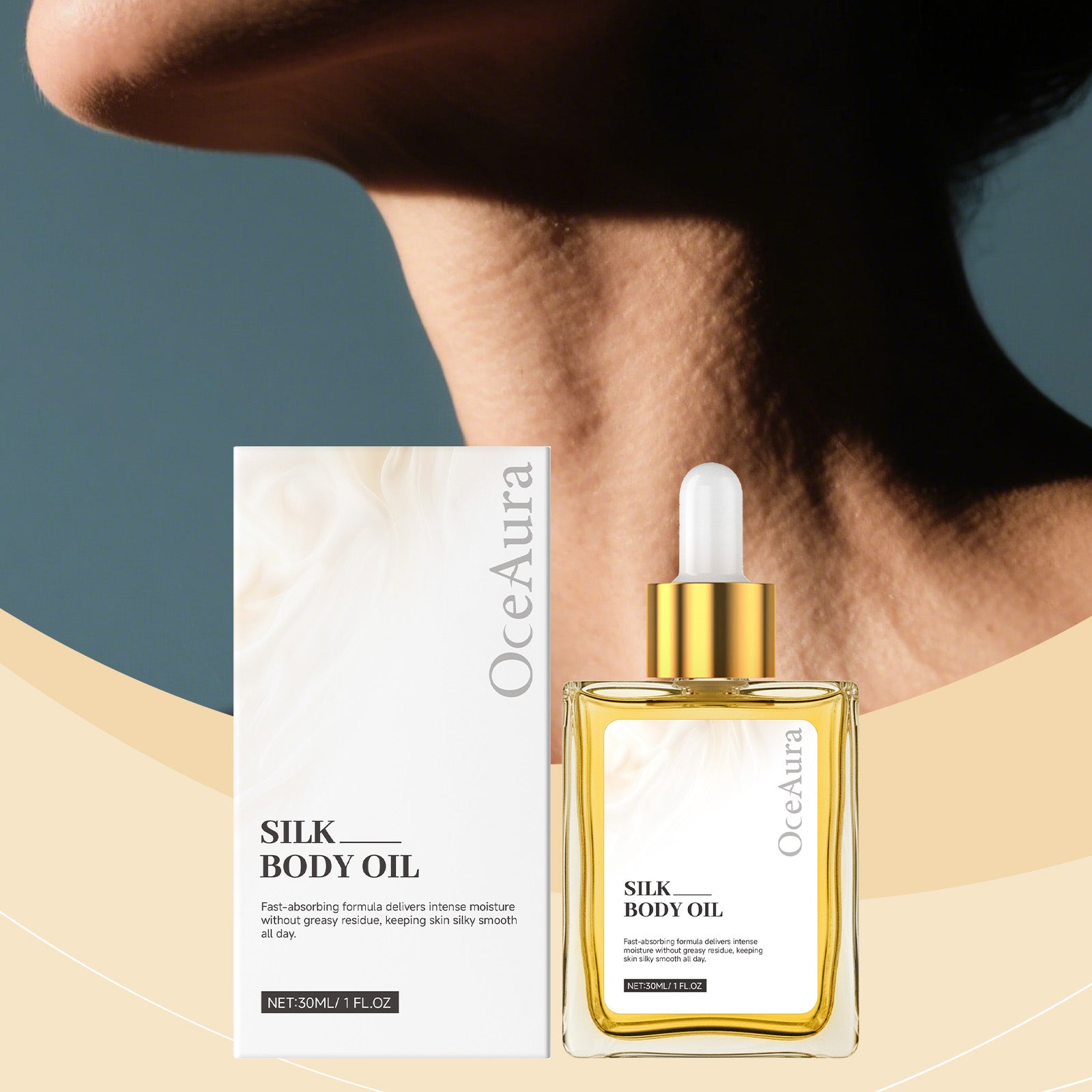 30ml-boîte de Soie Adoucissant Huile essentielle du corps